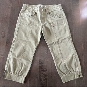 Y2k GAP Olive Cropped Pants